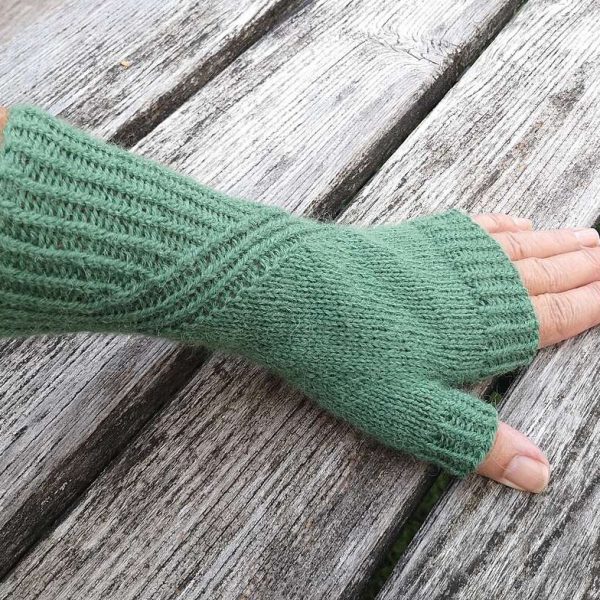 Katharina knit her XS mitt in DROPS Nord